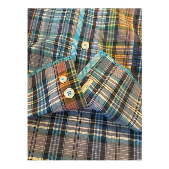 Georg Roth Los Angeles Designer Snap Button Flip Cuffs Mens Shirts Size Large - Picture 7 of 14